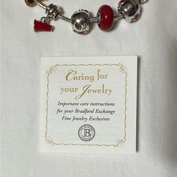 Authentic Bradford Exchange Fan Collection Charm Bracelet -Oklahoma Sooners - Picture 4 of 7
